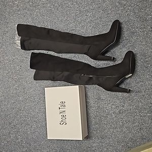 💙 women's blk boots Shoe'n Tale 7